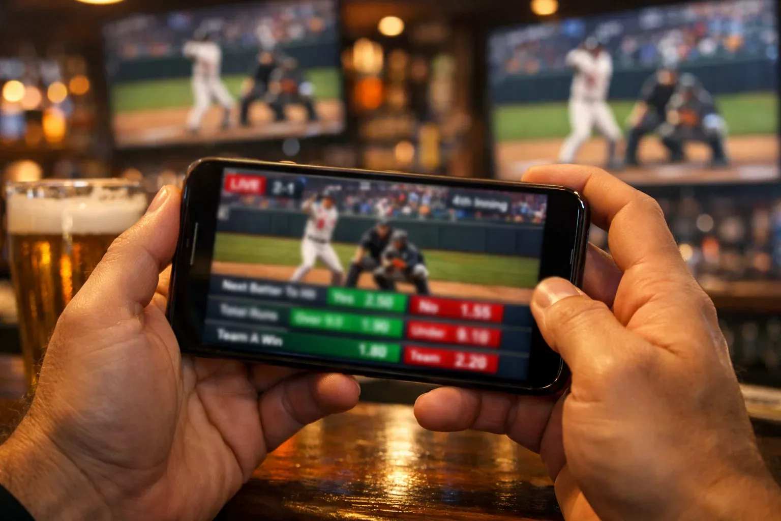 Apuestas en vivo en MLB con estrategias de betting en directo