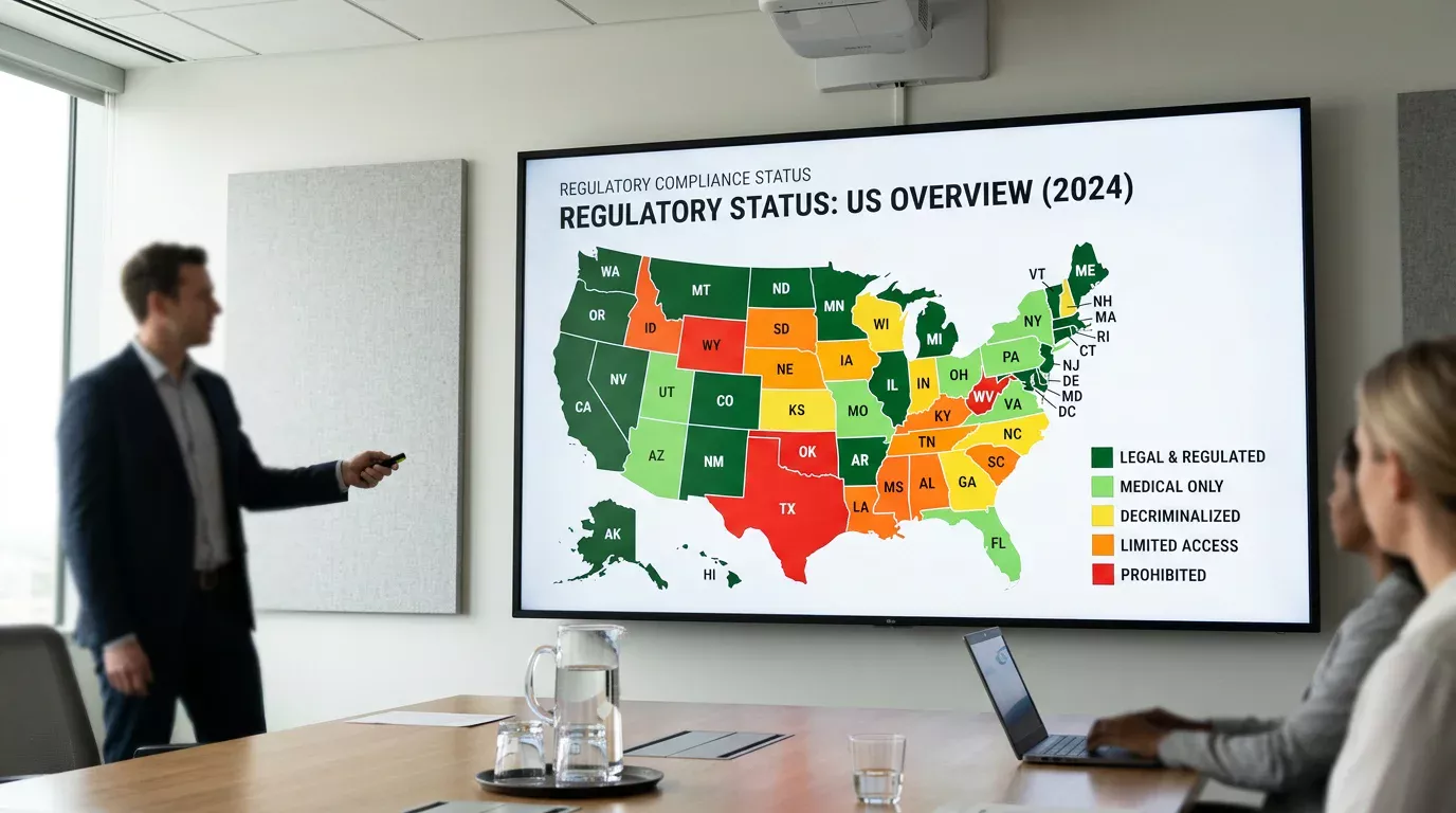 Mapa de Estados Unidos mostrando los estados donde las apuestas deportivas son legales